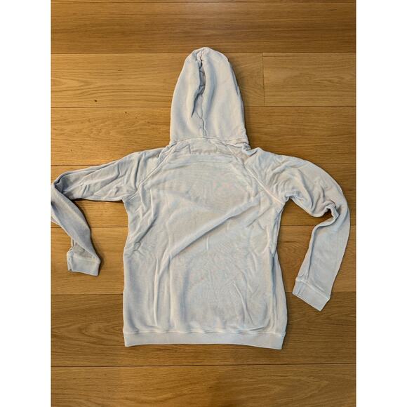 FREECITY SUPERFLUFF LUX pullover hoodie sweatshirt light blue Size 0 $235 - Picture 3 of 5